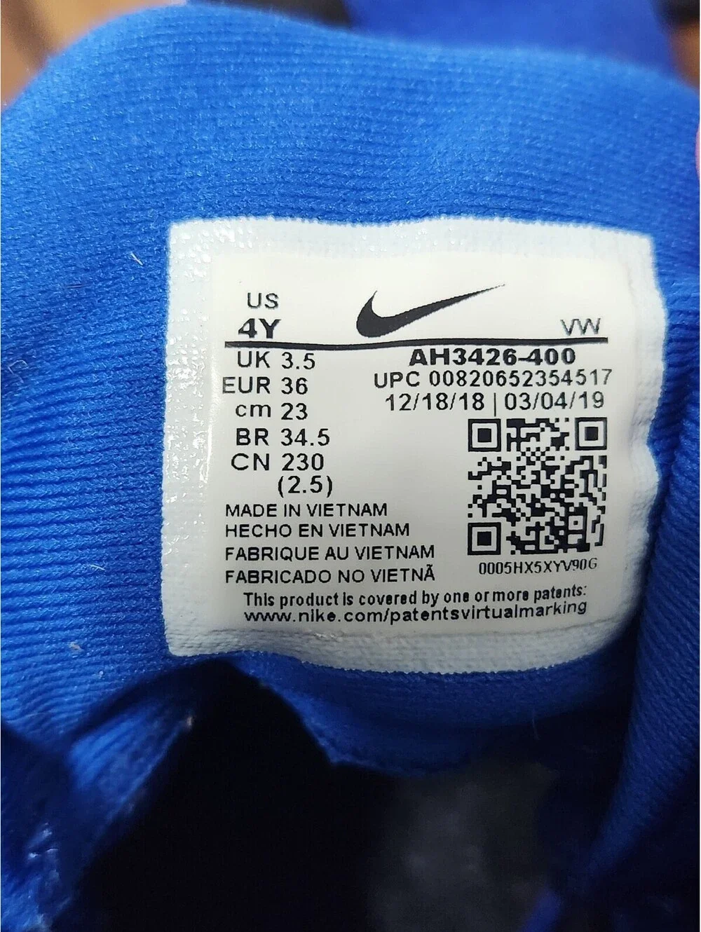 Nike Air Airmax Infuriate - Size 4Y